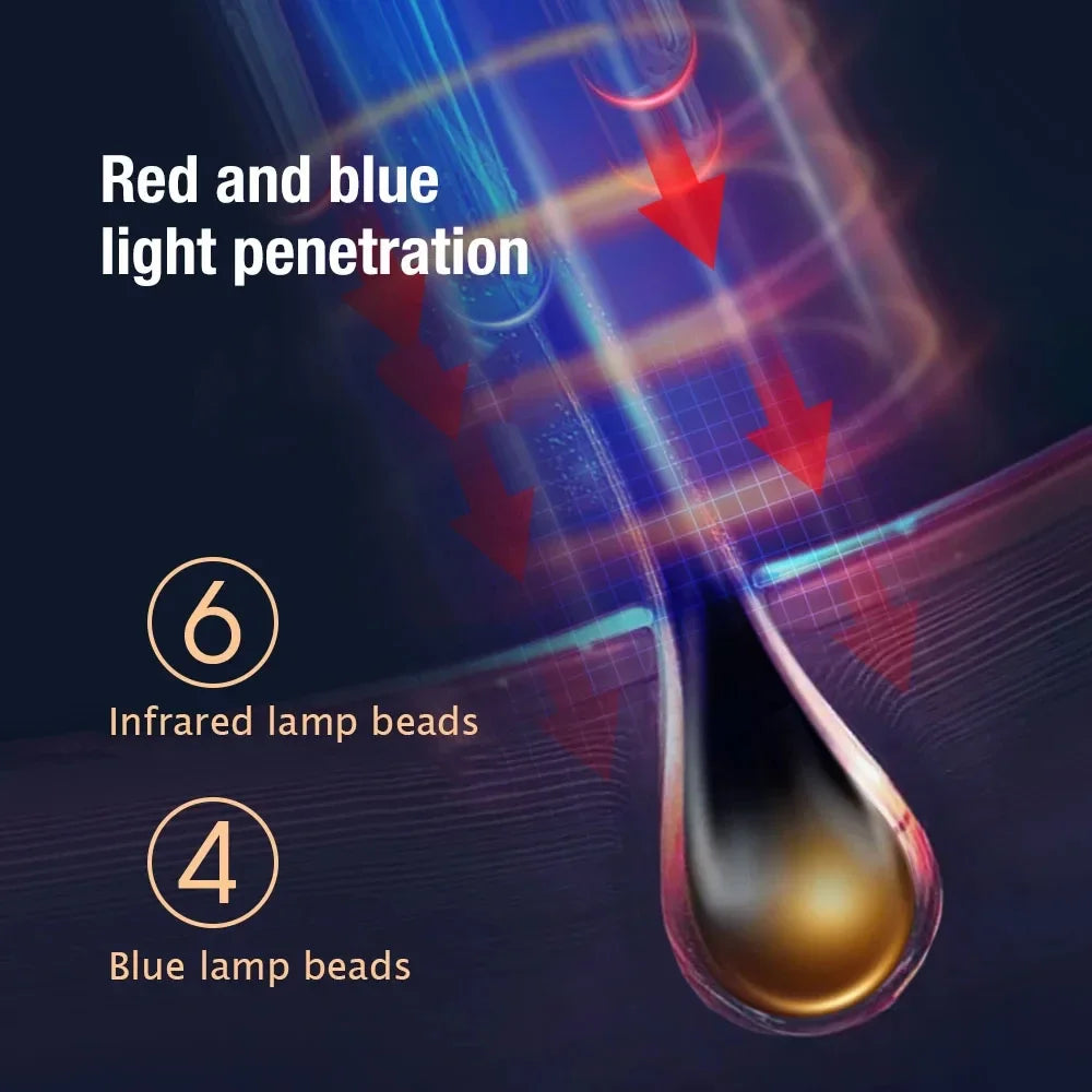 EMS RF Electric Hair Growth Comb Medicinal Scalp Massage