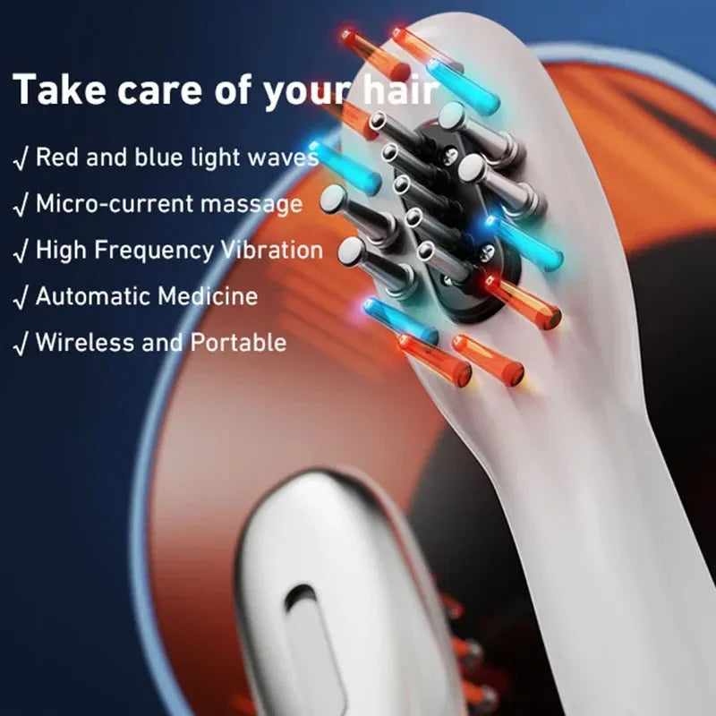 EMS RF Electric Hair Growth Comb Medicinal Scalp Massage