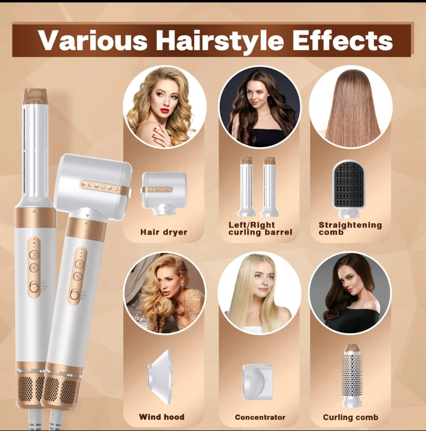 5-in-1 Automatic Hot Air Comb