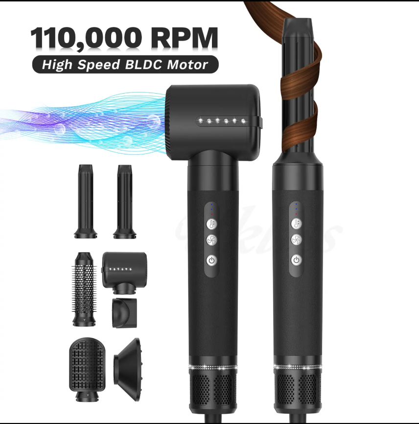 7 in 1  Curler Hair Blowing Combo