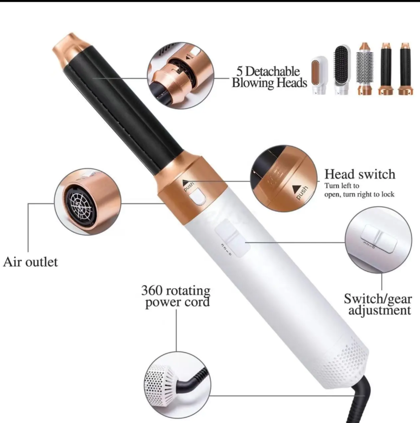 5-in-1 Automatic Hot Air Comb